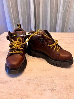 Dr. Martens Brown Leather Low Cut AirWair Boots
